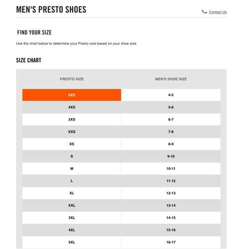 nike air presto welche größe|presto t shirt size chart.